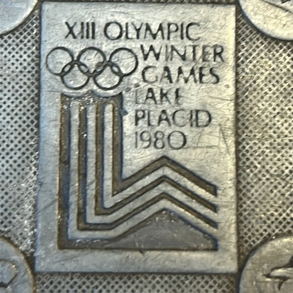 1980 Lake Placid Olympic games belt buckle made